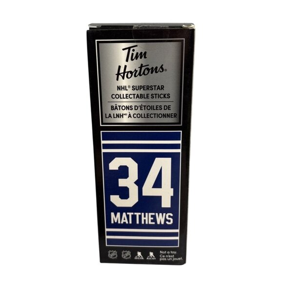 Tim Hortons NHL Superstar Collectible Stick 34 Matthews Toronto Maple Leafs NEW - Picture 1 of 7